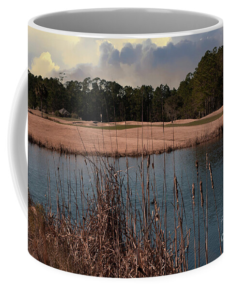 Golf Coffee Mug featuring the photograph Rivertowne Country Club Winter Golfing by Dale Powell