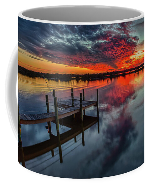 Sunset Coffee Mug featuring the photograph Halifax River Sunset by Dillon Kalkhurst
