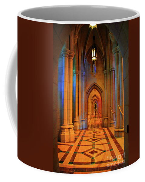 Washington Coffee Mug featuring the photograph Hall of the Cathedral by Jost Houk