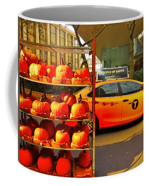 Halloween Coffee Mug featuring the photograph Halloween in New York by Funkpix Photo Hunter