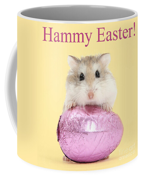 Roborovski Hamster Coffee Mug featuring the photograph Hammy Easter by Warren Photographic