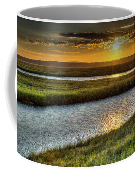 New England Coffee Mug featuring the photograph Hampton Marsh by David Thompsen
