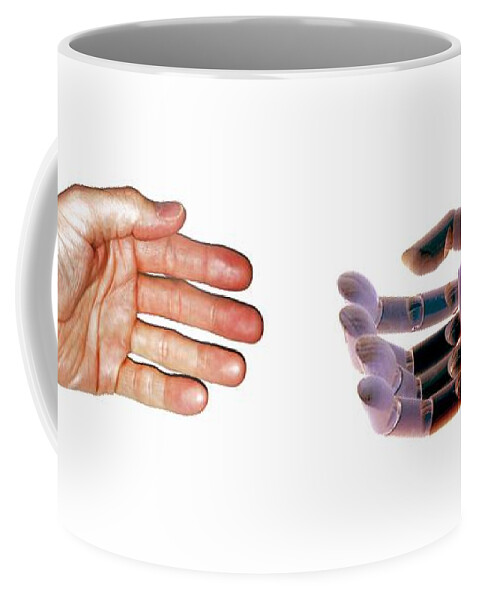 Landscape Coffee Mug featuring the photograph Hands by Morgan Carter
