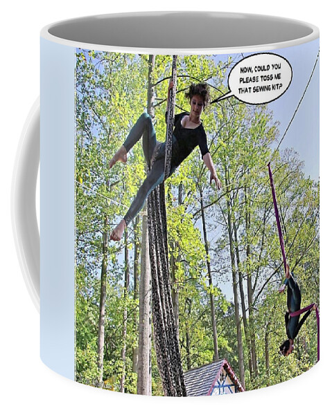 2d Coffee Mug featuring the photograph Hanging By A Thread by Brian Wallace