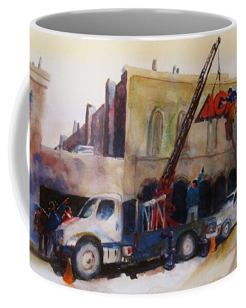 Ashcan School Coffee Mug featuring the painting Hanging Red Ace #2 by Jackson Ordean