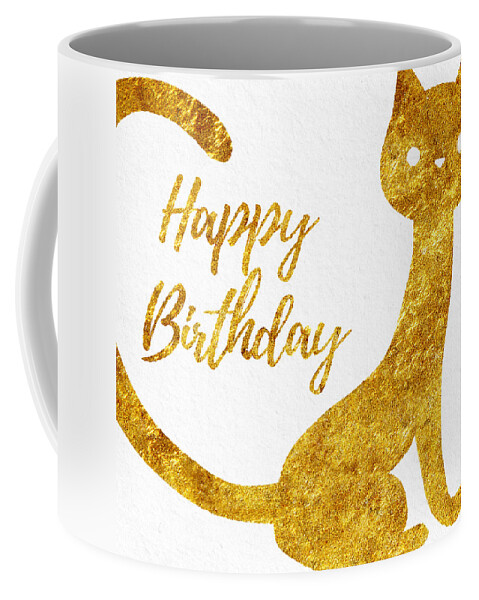 Cards Coffee Mug featuring the photograph Happy Birthday for cat lovers by Sabine Jacobs