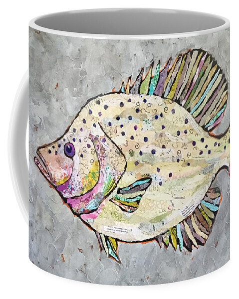 Fish Coffee Mug featuring the painting Happy Crappie by Phiddy Webb