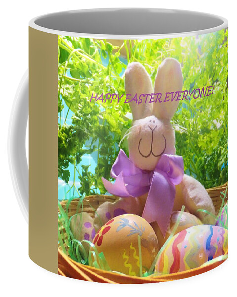 Bunny Coffee Mug featuring the photograph Happy Easter Everyone by Denise F Fulmer