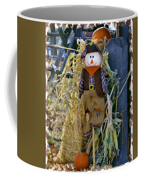 Halloween Coffee Mug featuring the photograph Happy Scarecrow by Kae Cheatham