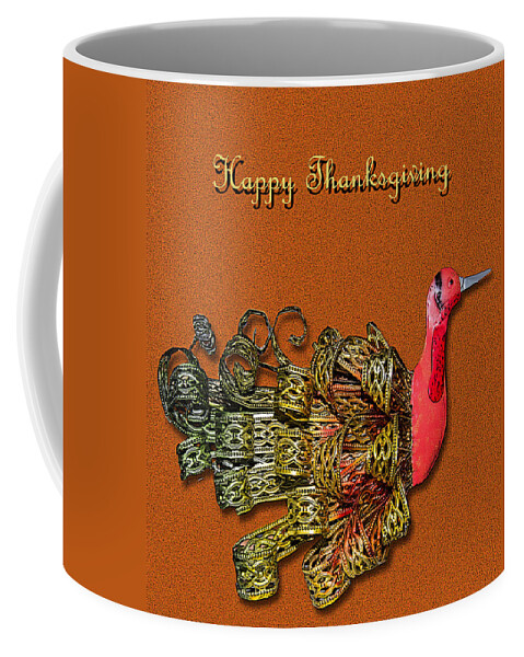 Turkey Coffee Mug featuring the photograph Happy Thanksgiving Turkey by Leticia Latocki