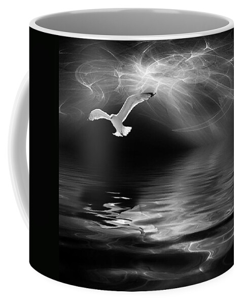 Digitalpainting Coffee Mug featuring the photograph Harbinger #1 by John Edwards