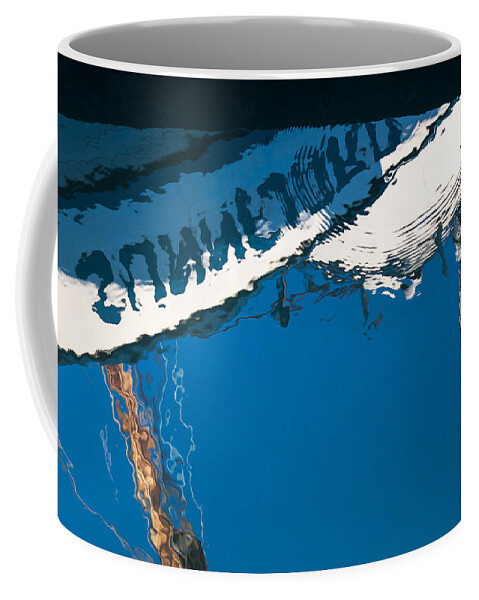 Reflection Coffee Mug featuring the photograph Harbor Blue by Robert Potts
