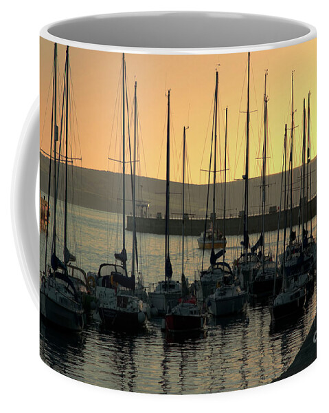 Weymouth Coffee Mug featuring the photograph Harbor Sunrise by Baggieoldboy