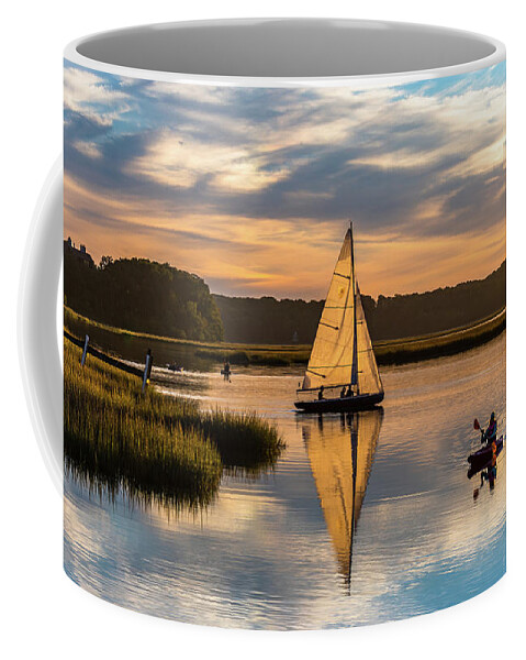 Stony Brook Coffee Mug featuring the photograph Harbor Twilight by Sean Mills