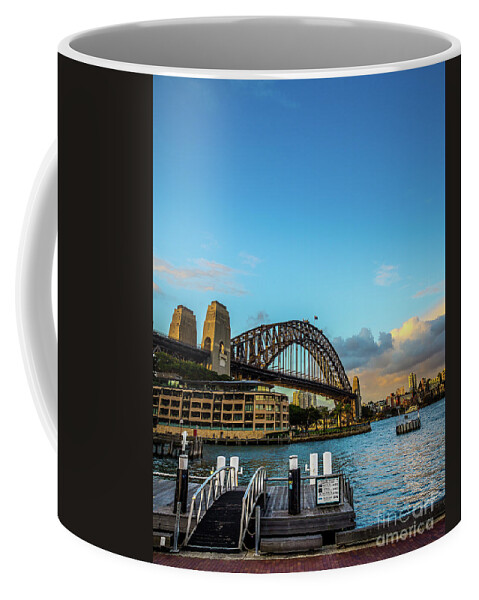 Ocean Coffee Mug featuring the photograph Harbour Sky by Perry Webster