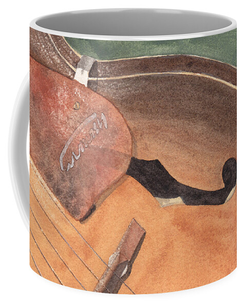 Guitar Coffee Mug featuring the painting Harmony by Ken Powers