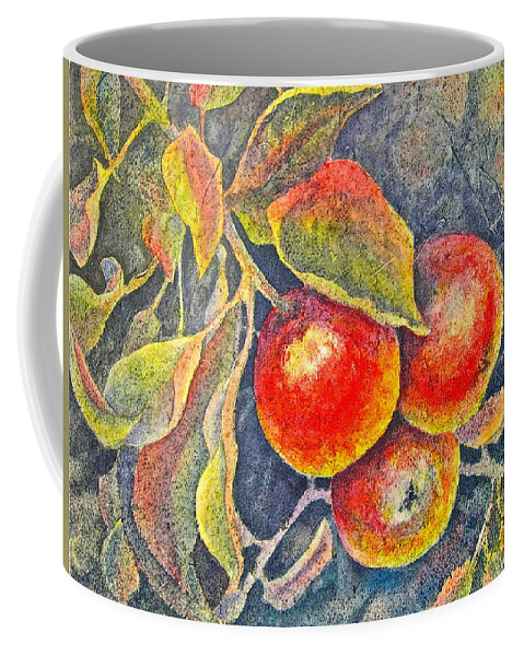 Watercolor Coffee Mug featuring the painting Harvest Time by Carolyn Rosenberger