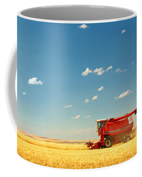 Combine Coffee Mug featuring the photograph Harvest Time by Todd Klassy