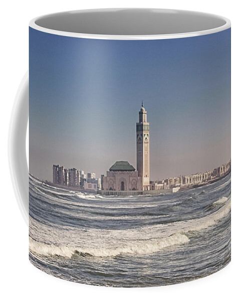 Mosque Mosquee Coffee Mug featuring the photograph Hassan II Mosque Casablanca by Lynn Bolt