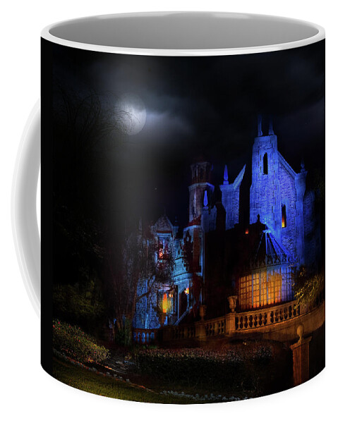 Magic Kingdom Coffee Mug featuring the photograph Haunted Mansion at Walt Disney World by Mark Andrew Thomas