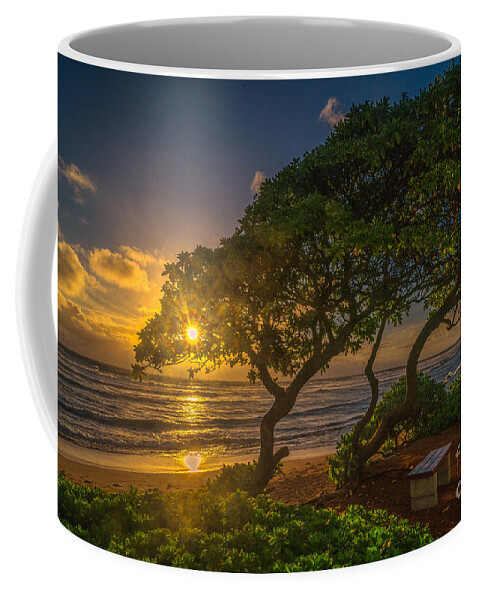 Hawaii Coffee Mug featuring the photograph Hawaiian sunrise by Izet Kapetanovic