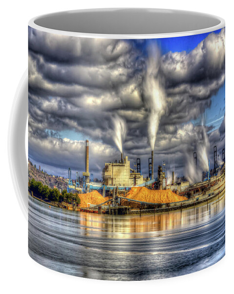 Westrock Coffee Mug featuring the photograph HDR - WestRock Plant Tacoma, WA by Rob Green