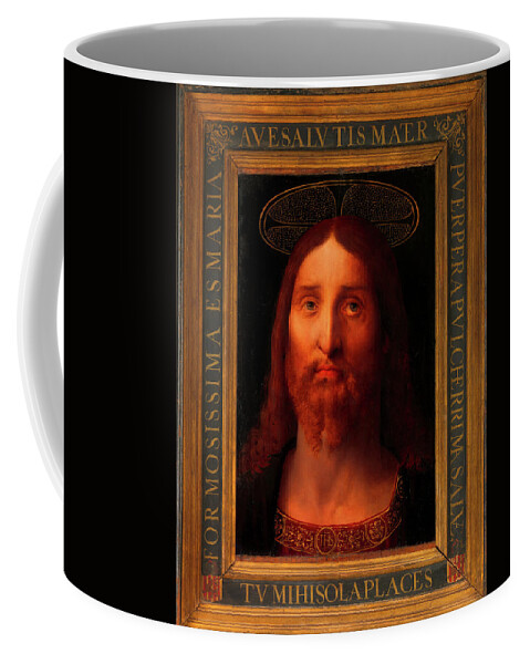 Painting Coffee Mug featuring the painting Head Of Christ                  by Mountain Dreams