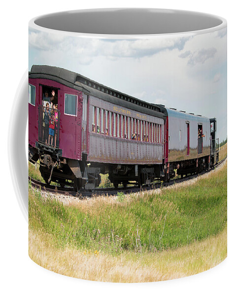 Car Coffee Mug featuring the photograph Heading to Town by David Buhler