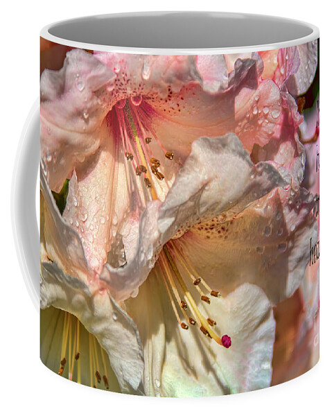 Rhododendron Coffee Mug featuring the digital art Healing Power by Jean OKeeffe Macro Abundance Art