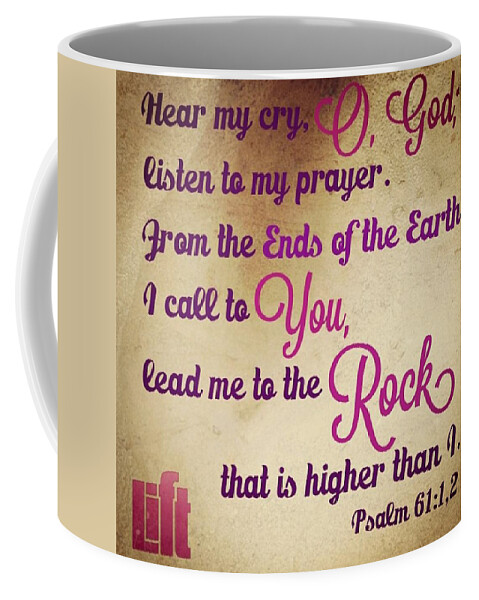 11 oz mug - God over all, yet God with me