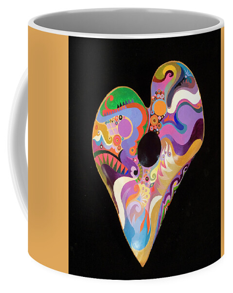 Fauvist Art Coffee Mug featuring the painting Heart Bowl by Bob Coonts