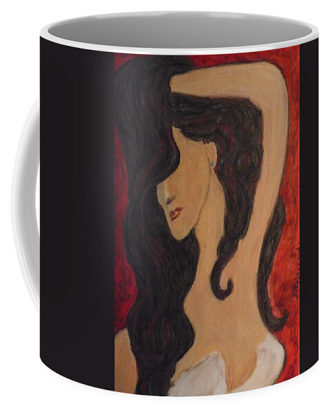 Painting Coffee Mug featuring the painting Heart Breaker by Todd Peterson