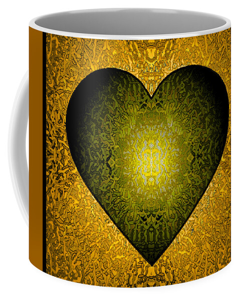  Coffee Mug featuring the painting Heart of Gold by Steve Fields
