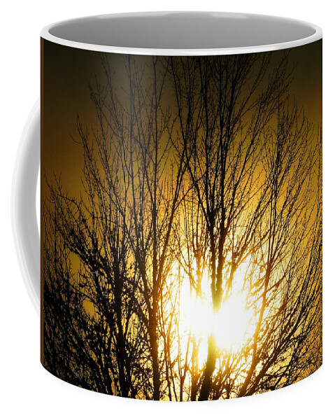 Sun Coffee Mug featuring the photograph Heart Of The Sun by Chris Dunn