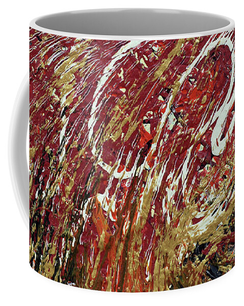 Drip Coffee Mug featuring the painting Heartbeat by Cathy Beharriell