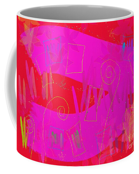Abstract Coffee Mug featuring the digital art Heat wave by Chani Demuijlder