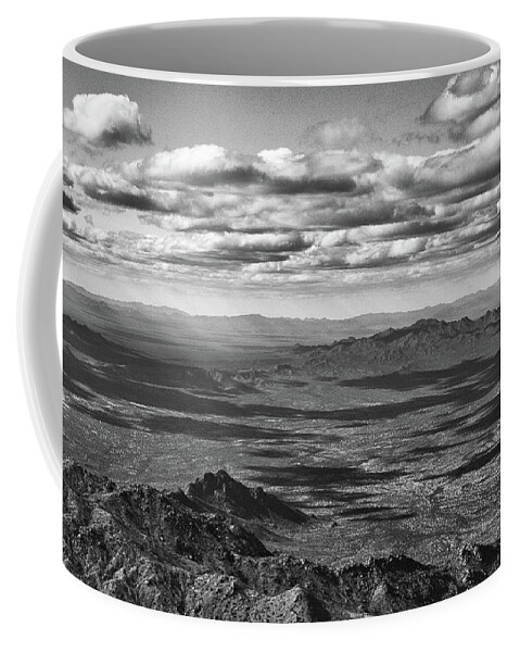 Desert Coffee Mug featuring the photograph Heaven and Earth by Kevin Schwalbe