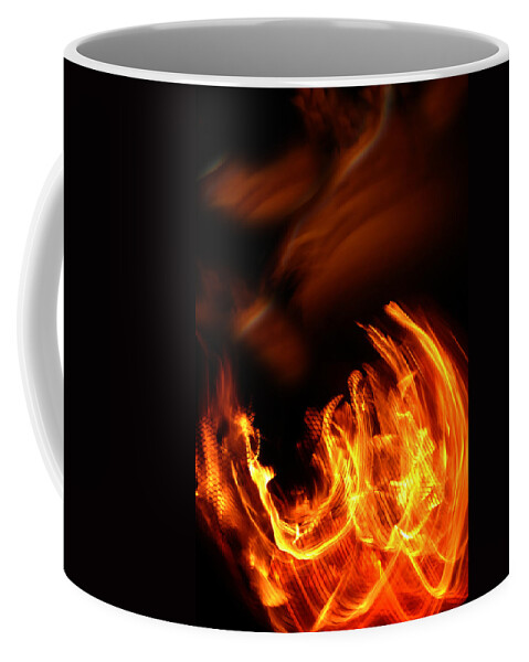 Fire Coffee Mug featuring the photograph Heavenly Flame by Donna Blackhall