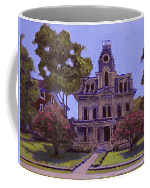 House Portrait Coffee Mug featuring the painting Heck Andrews House by David Zimmerman