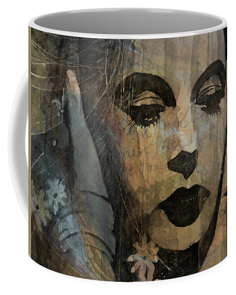 Hedy Lamar Coffee Mug featuring the mixed media Hedy Lamarr - Only A Woman's Heart by Paul Lovering