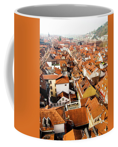 Architecture Coffee Mug featuring the photograph Heidelberg Cityscape by Steven Myers