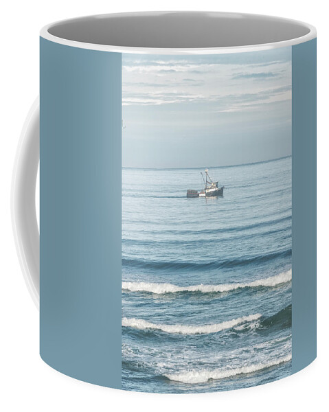 Oregon Coast Coffee Mug featuring the photograph Heidi Sue Fishing Boat by Tom Singleton