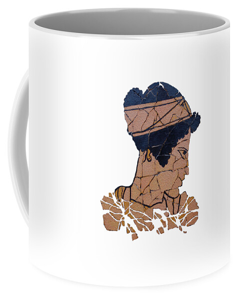 Helen Of Troy Coffee Mug featuring the painting Helen Of Troy by Lena Owens - OLena Art Vibrant Palette Knife and Graphic Design