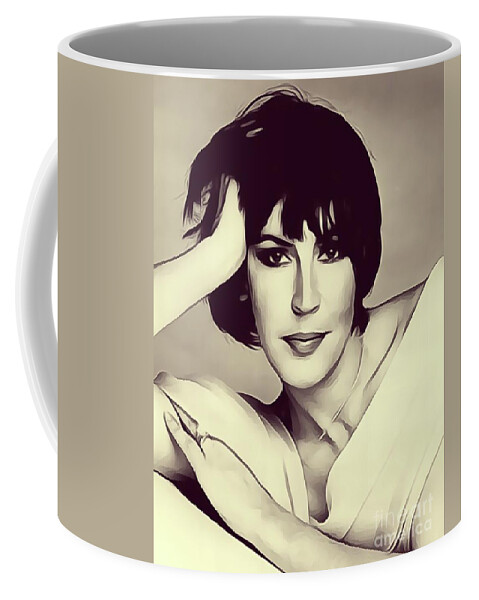 Helen Coffee Mug featuring the digital art Helen Reddy, Singer by Esoterica Art Agency