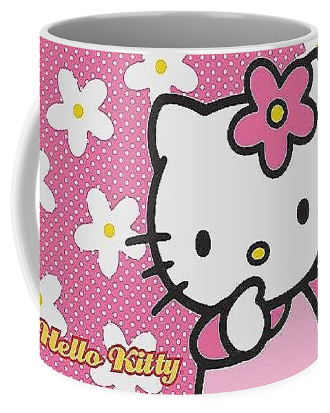 hello kitty wallpaper hd free Luxury Free of Hello Kitty Wallpaper with  Floral pink background Coffee Mug by Barbora Bradacova - Fine Art America
