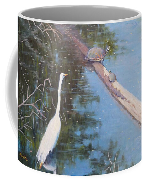 Florida Coffee Mug featuring the painting Hello Mama by Bonita Waitl