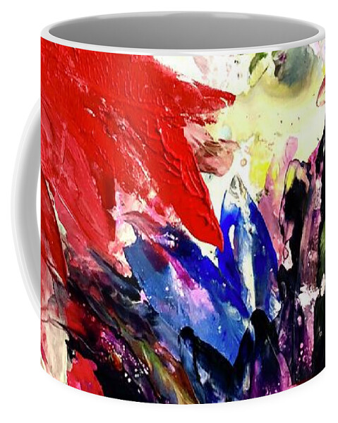 Alcohol Ink Coffee Mug featuring the painting Hello Summer by Tommy McDonell