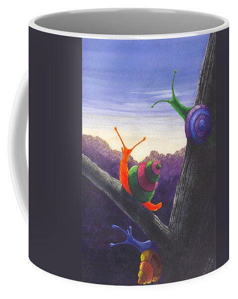 Tree Coffee Mug featuring the painting Here comes the sun by Catherine G McElroy