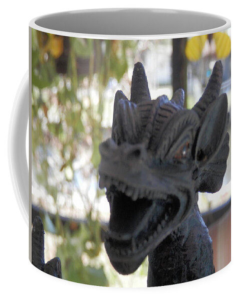 #dragon Up And At It For #breakfast Coffee Mug featuring the photograph Heyyyyy by Belinda Lee