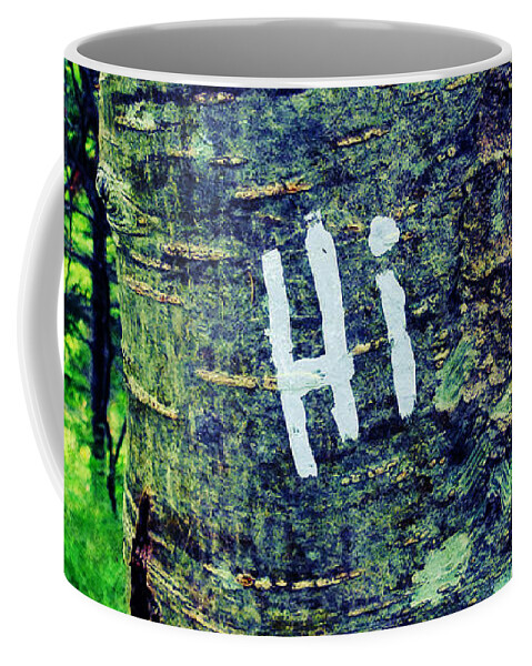 Hello Coffee Mug featuring the photograph Hi by Zinvolle Art